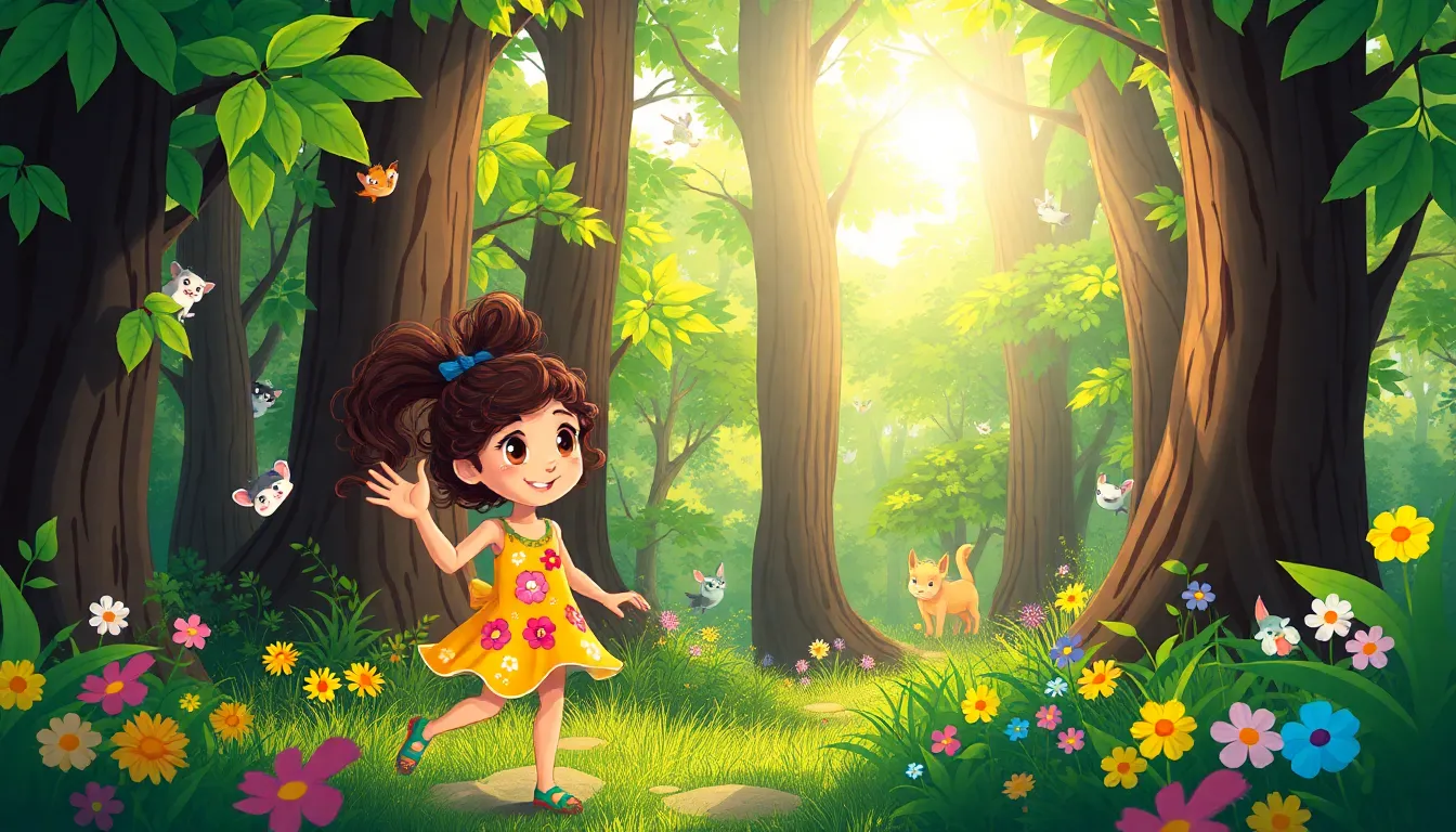 Illustration de La Petite Fille des Bois