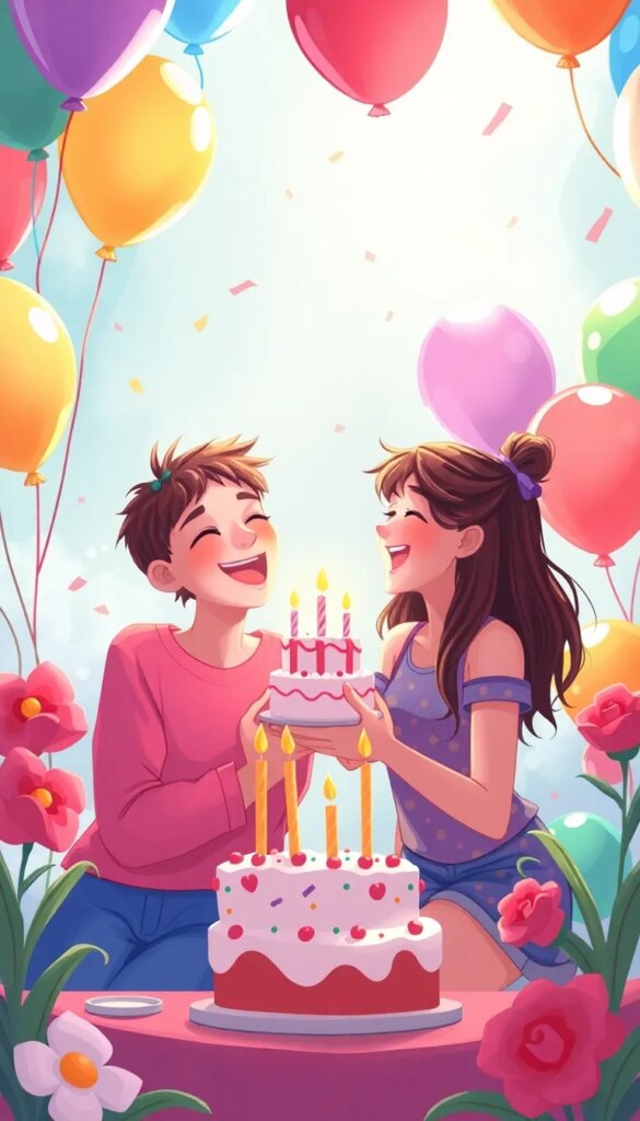 Poème anniversaire pour une amie : Célébrer l'amitié lors de l'anniversaire d'une amie. - Poèmes d'Anniversaire