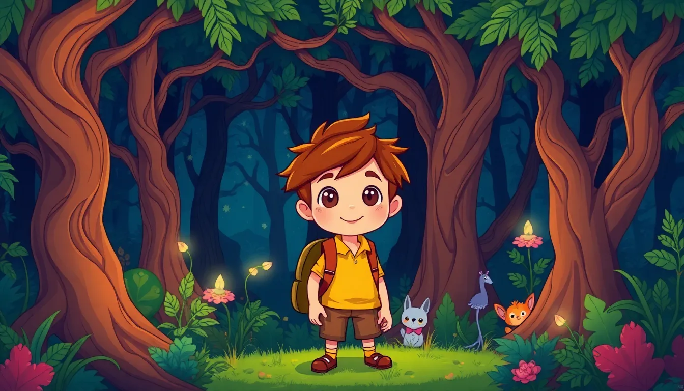 Illustration de Léo et la Forêt Sombre