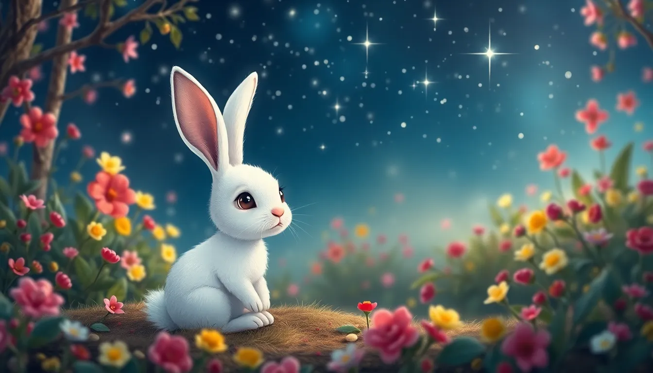 Illustration de La Naissance de Petit Lapin