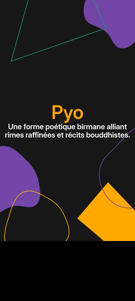 Pyo - Forme Poètique