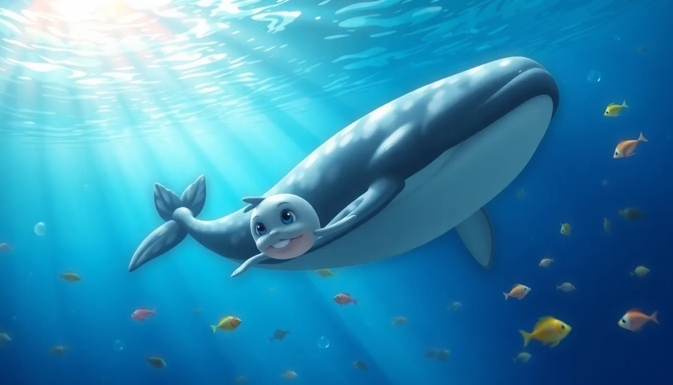 Illustration de La Naissance de la Petite Baleine