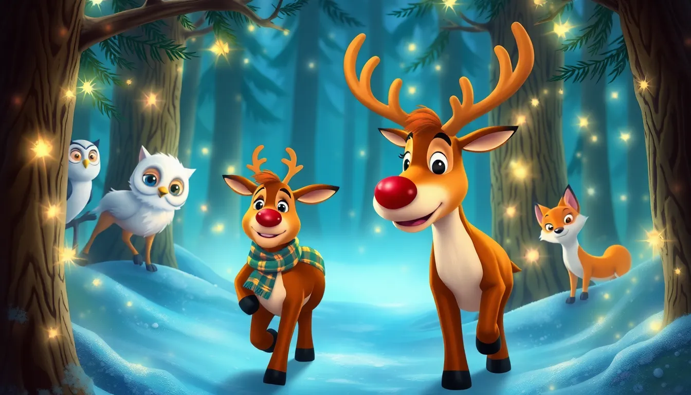 Max et Rudolph dans la forêt magique