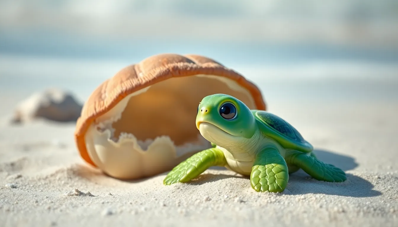 Illustration de La Naissance de la Petite Tortue