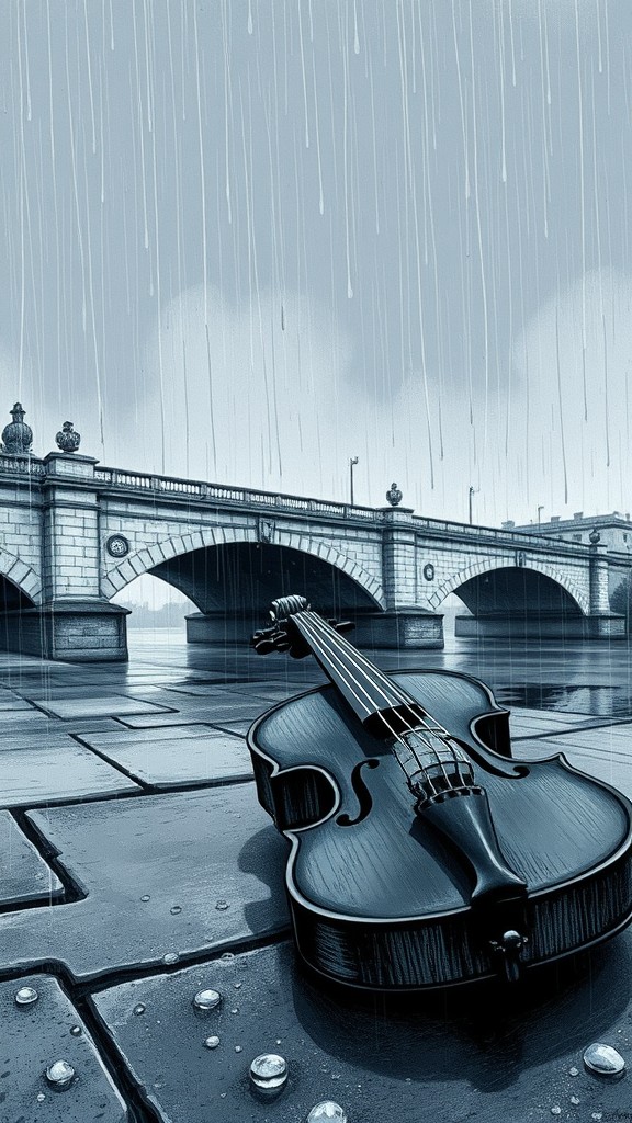 Poème triste d'amour: Le Violon de l'Adieu sur le Pont des Larmes