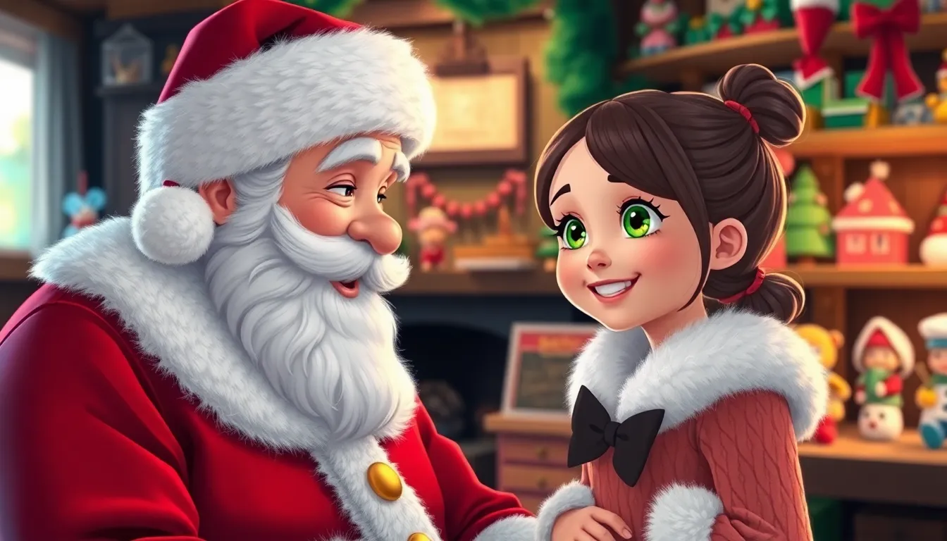 Illustration de La Rencontre avec le Père Noël