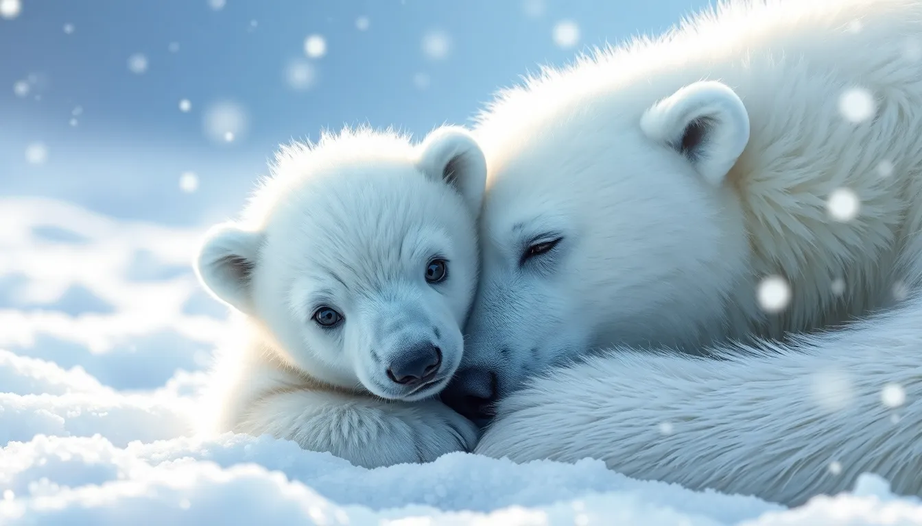 Illustration de La Naissance de l'Ours Polaire