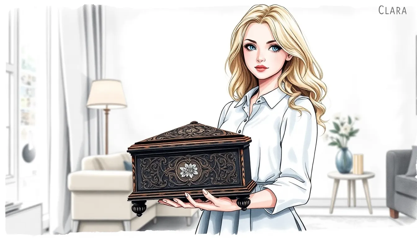 Illustration de la mystérieuse boîte à musique