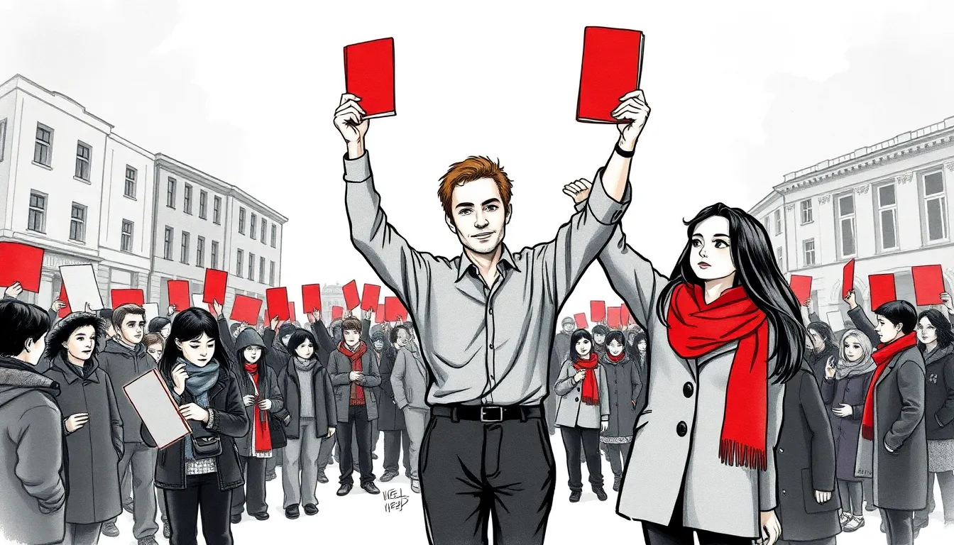 Illustration du triomphe fragile de la liberté d'expression conquise