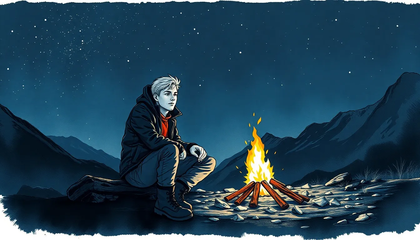 Illustration de l'épreuve alpine et de la solitude en montagne