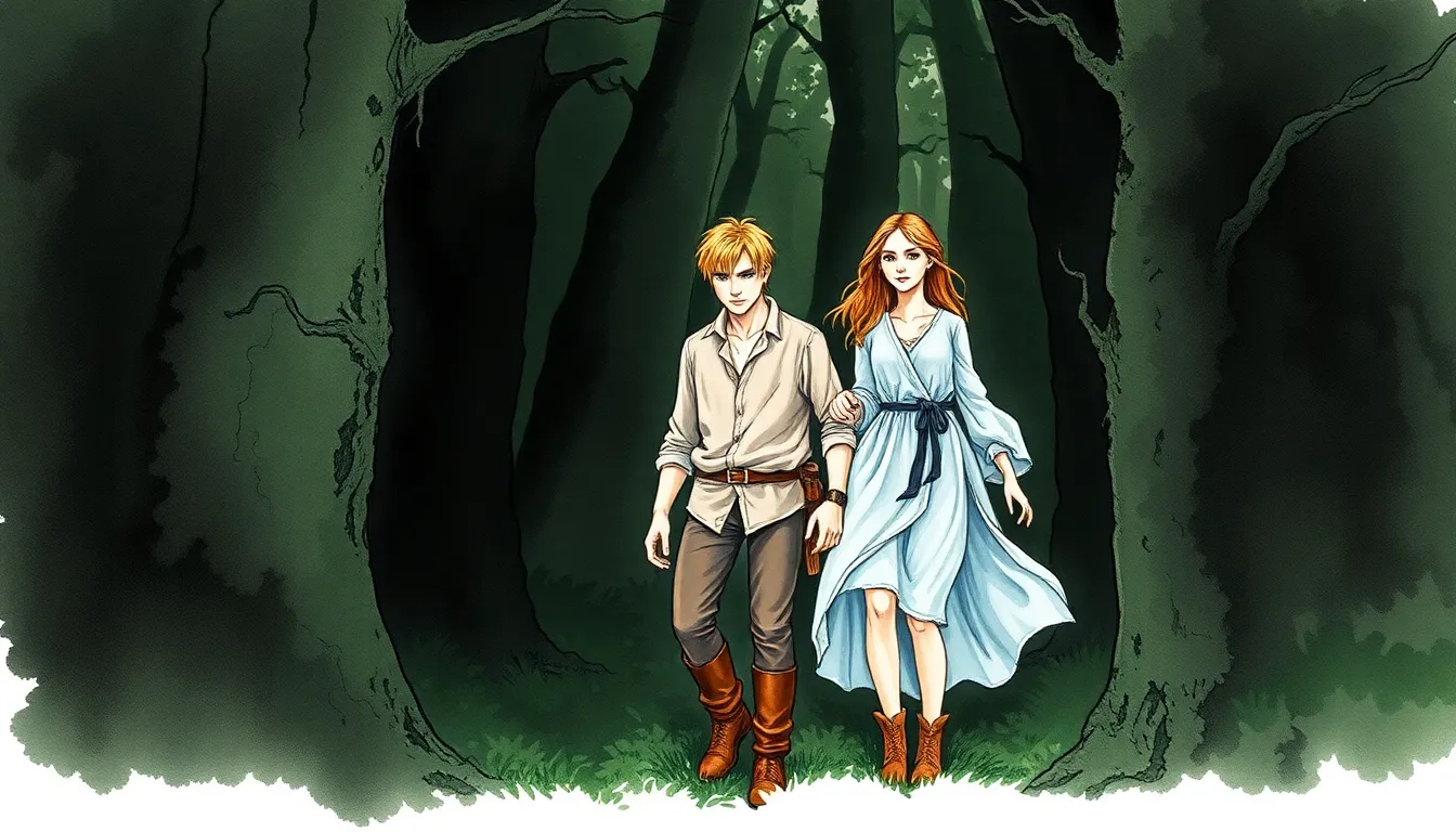 Illustration de la forêt obscure