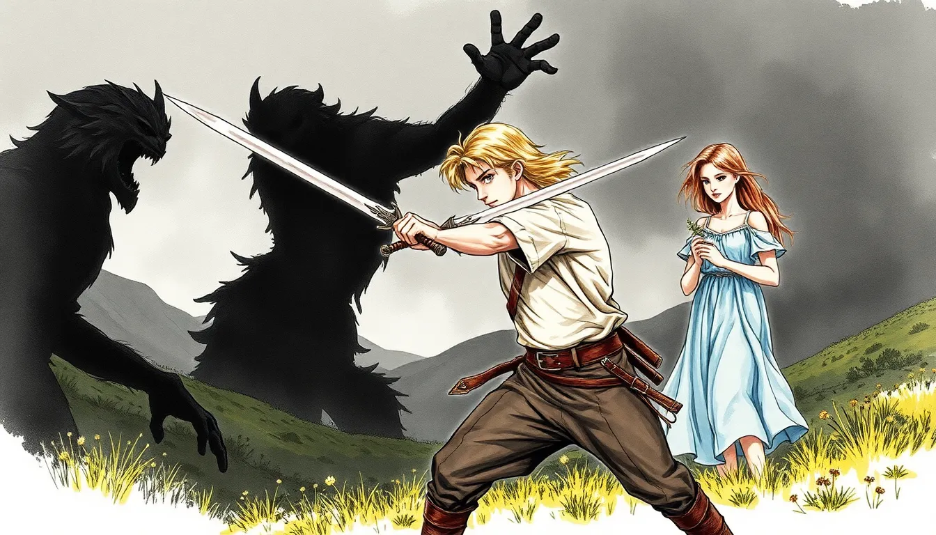 Illustration de la vallée des ombres menaçantes