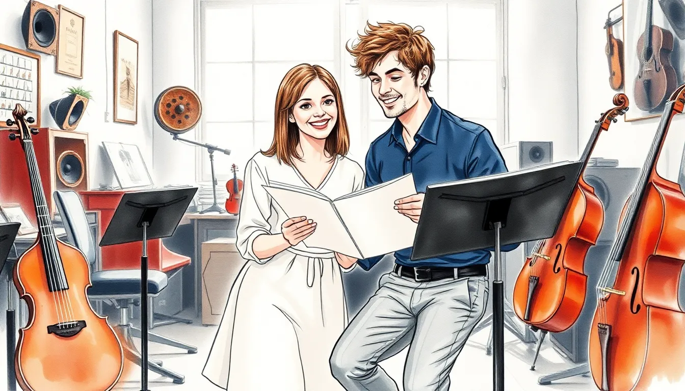 Illustration de la fusion musicale entre Élis et Julien