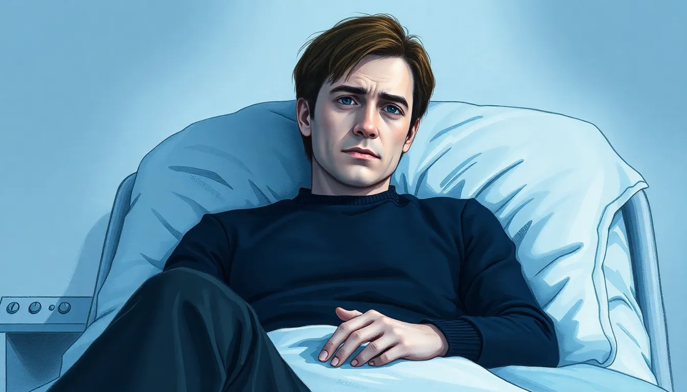 Illustration d'Adrien plongé dans le coma profond