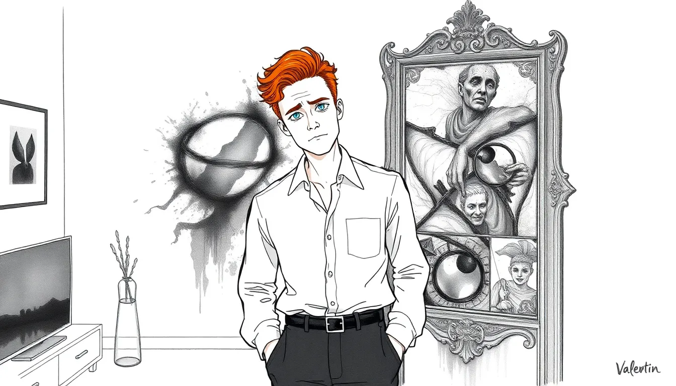 Miroir révélant des reflets profonds