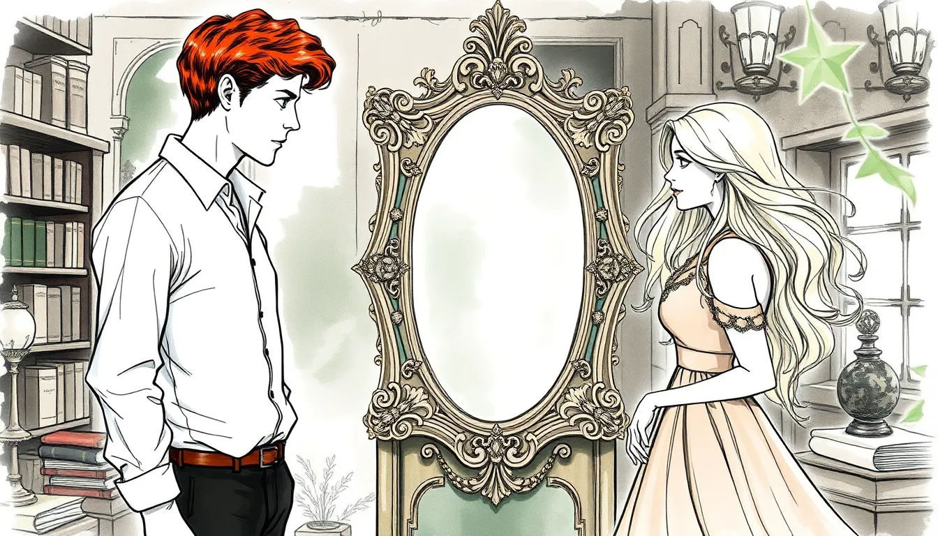 Le miroir ancien et mystérieux