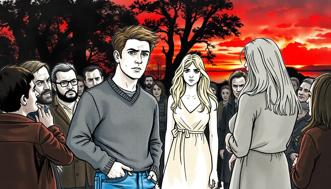 Illustration des tensions au bord du lac