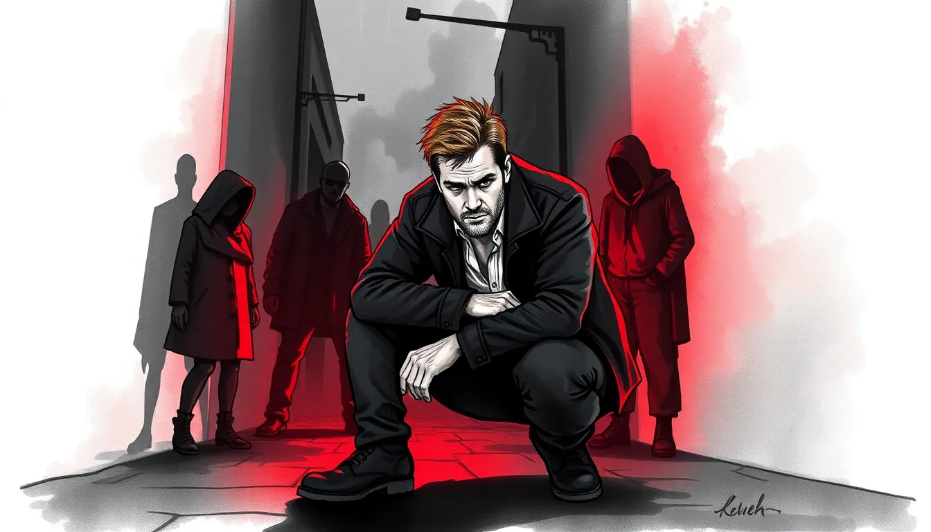 Illustration de la première intervention héroïque en pleine nuit