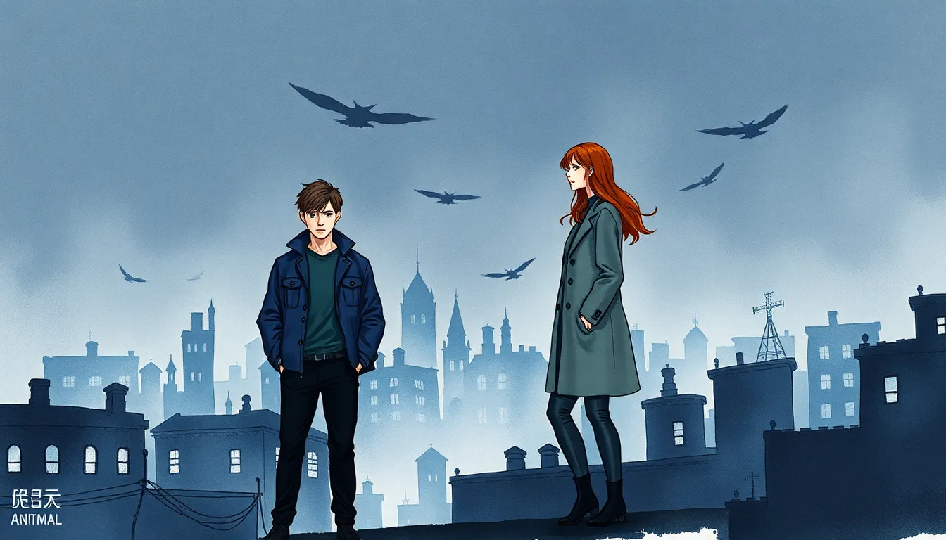 Illustration des Gardiens de la Nuit dans la ville endormie