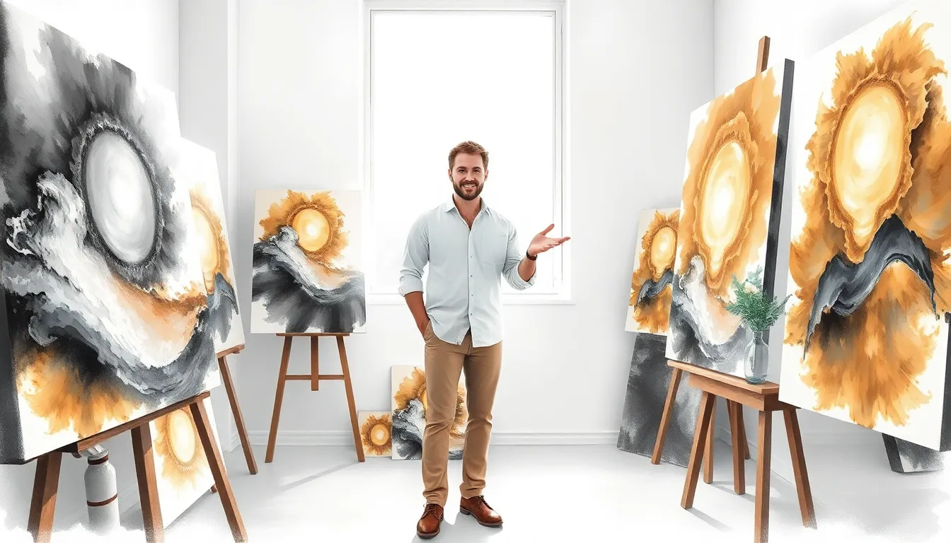 Illustration de l'acceptation et fusion des mondes par l'art