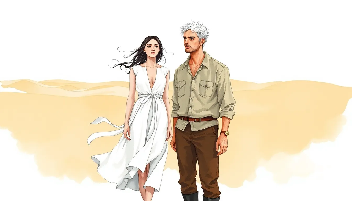 Illustration de La découverte du mystère du vent du désert