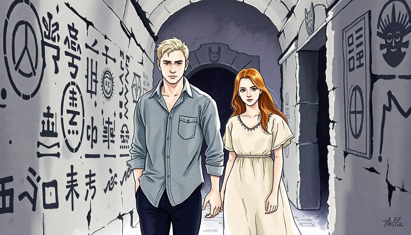 Illustration des couloirs secrets du sanctuaire