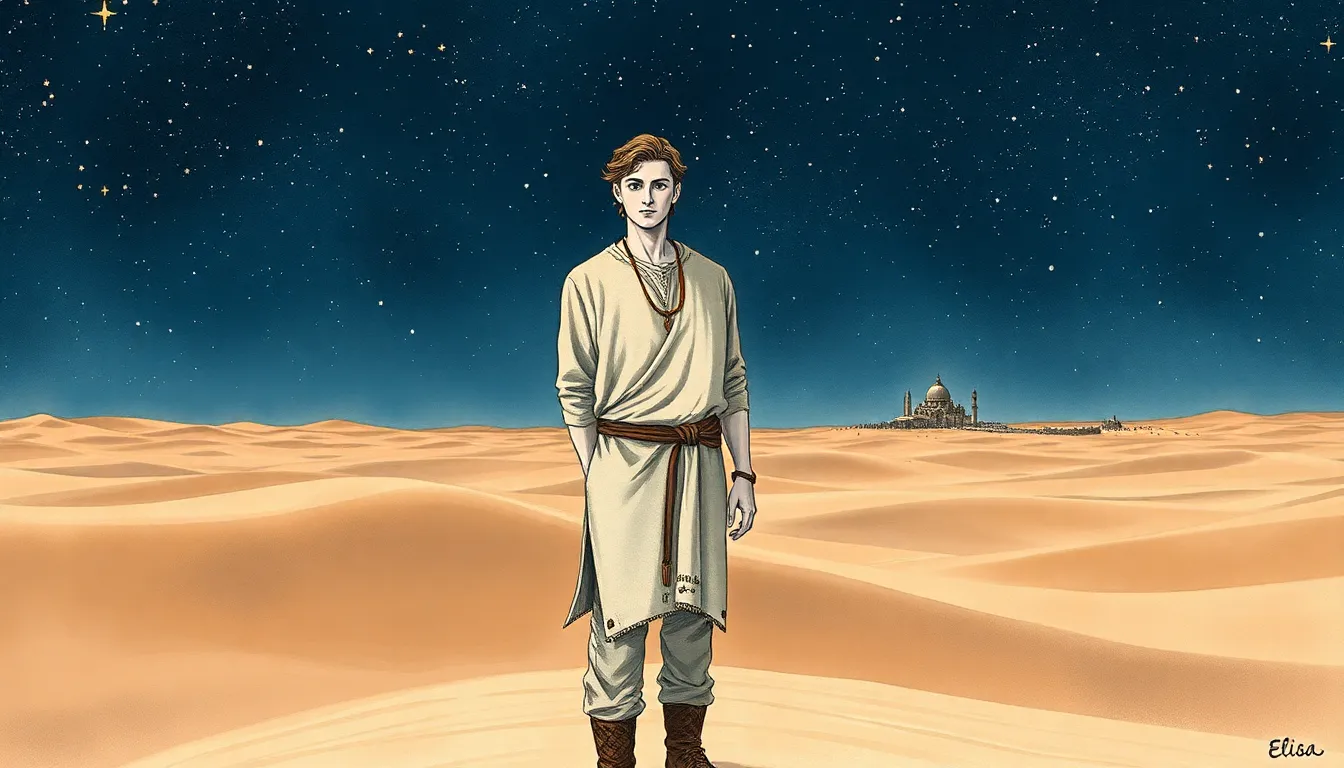 Illustration du Départ Sous Le Ciel Infini