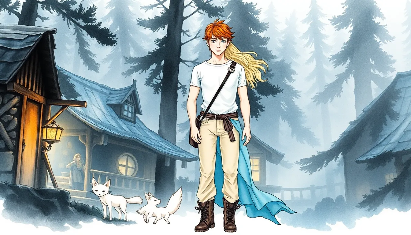 Illustration d'Adrien et Elise au sein de la communauté dans la vallée