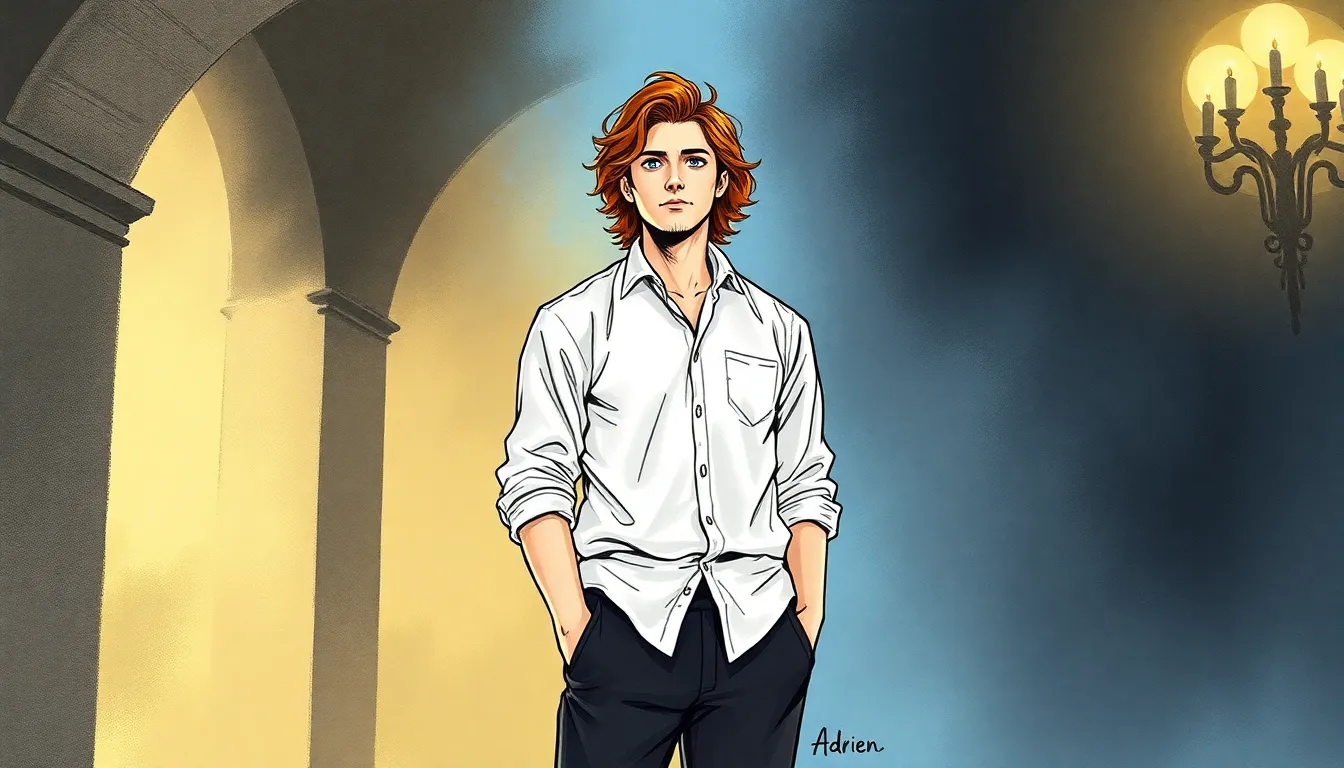 Illustration d'Adrien découvrant son pouvoir secret