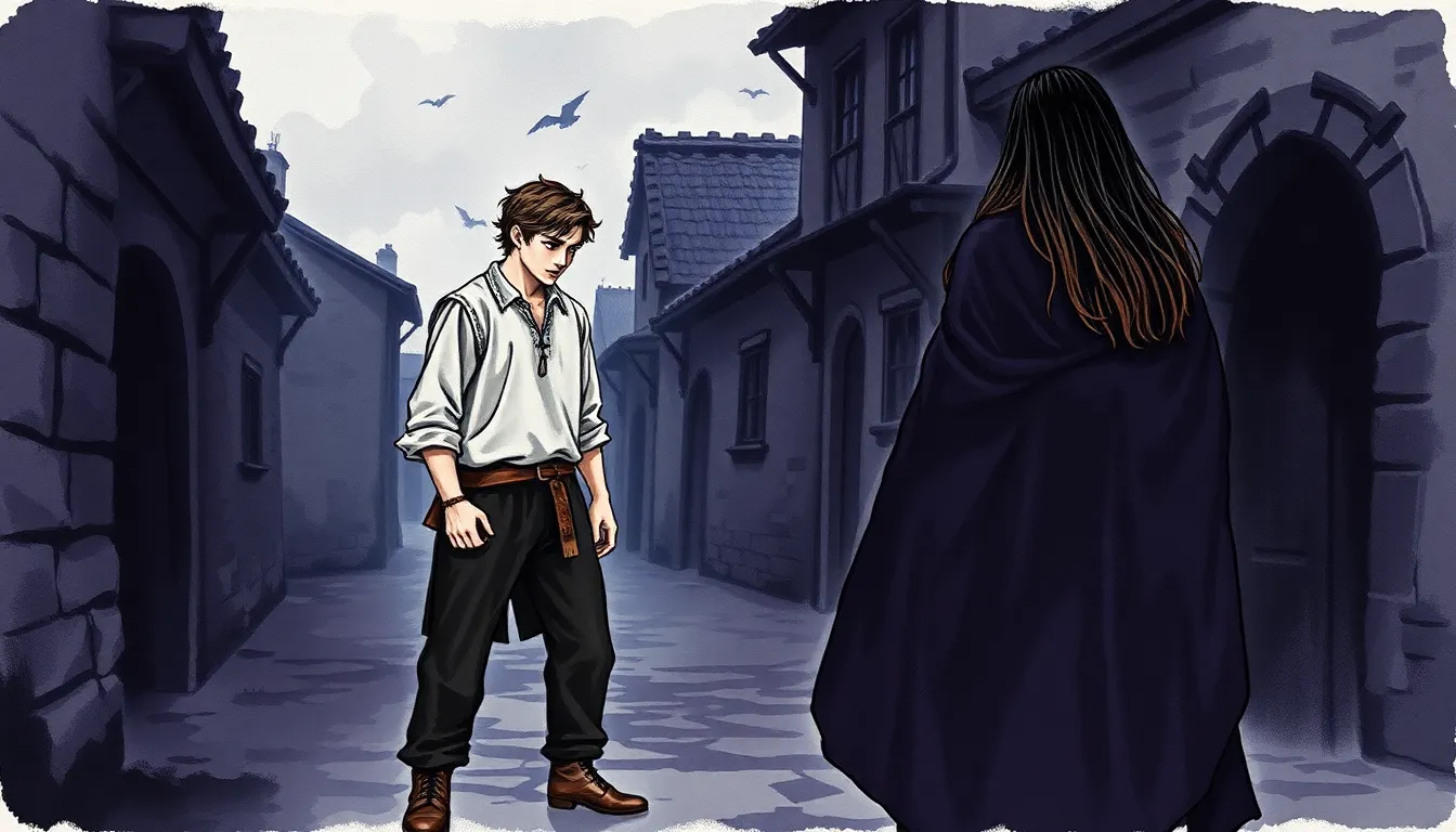 Illustration de La rencontre avec la sombre menace des forces opposées