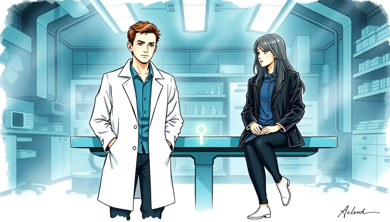 Alexandre et Clara réfléchissent après leur retour au laboratoire