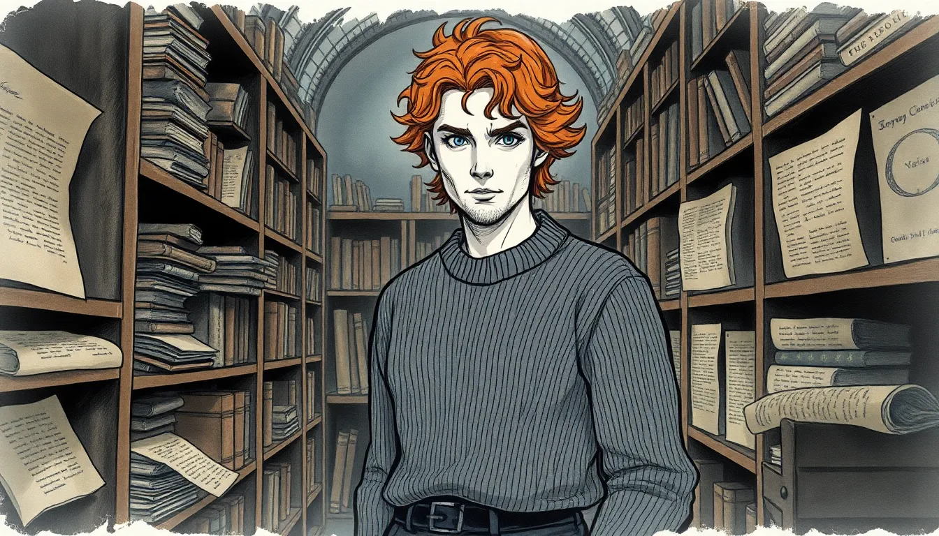Julien découvre des documents secrets dans la vieille bibliothèque