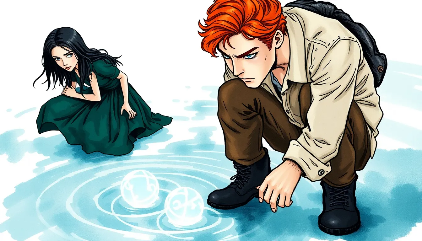 Illustration des secrets sous l'eau scintillante