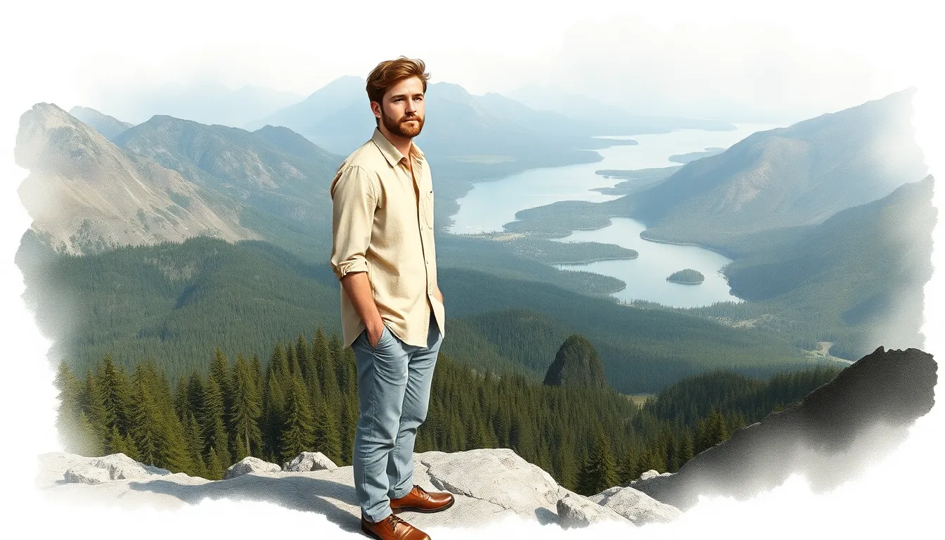 Le Voyageur du Cœur : Un périple vers l'amour véritable 4 Alexandre contemplant les paysages naturels somptueux