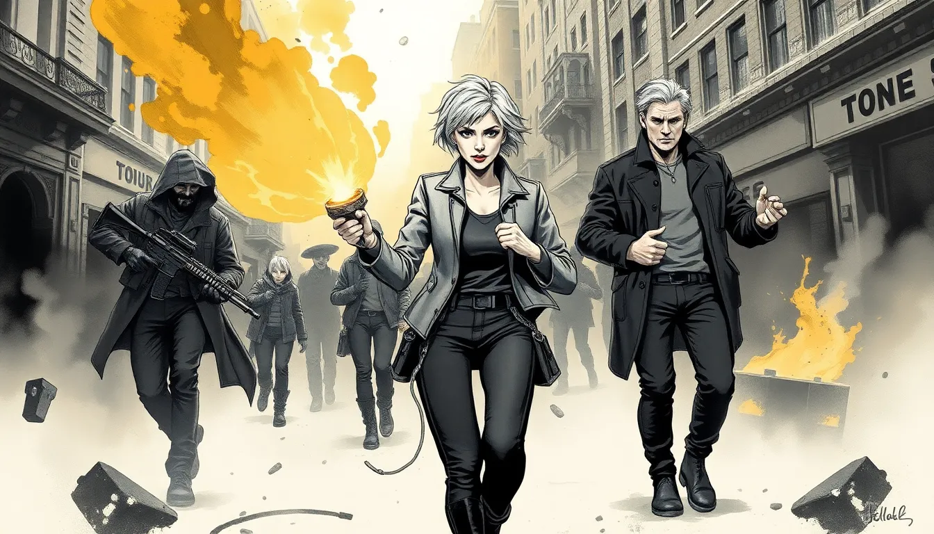 Illustration du combat ultime pour changer le destin du futur