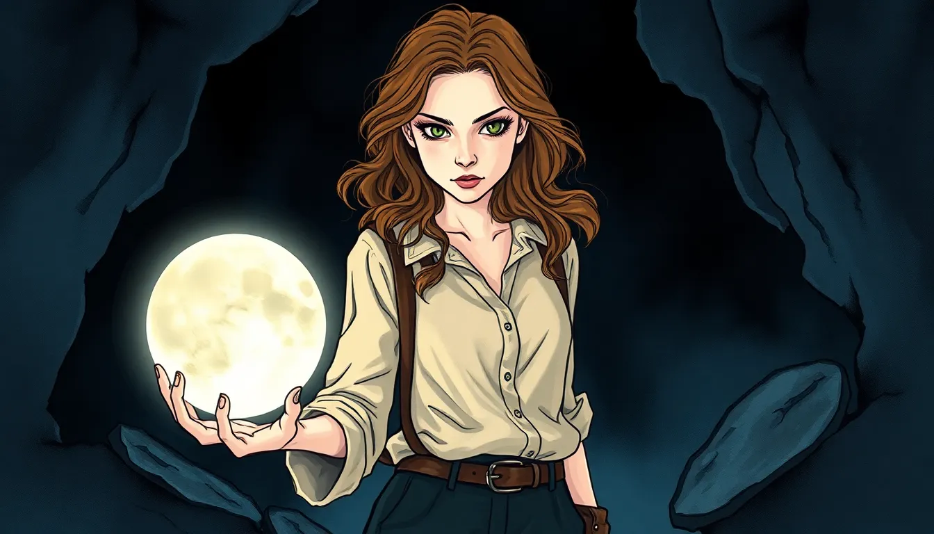 Illustration de La découverte mystérieuse de la pierre lunaire