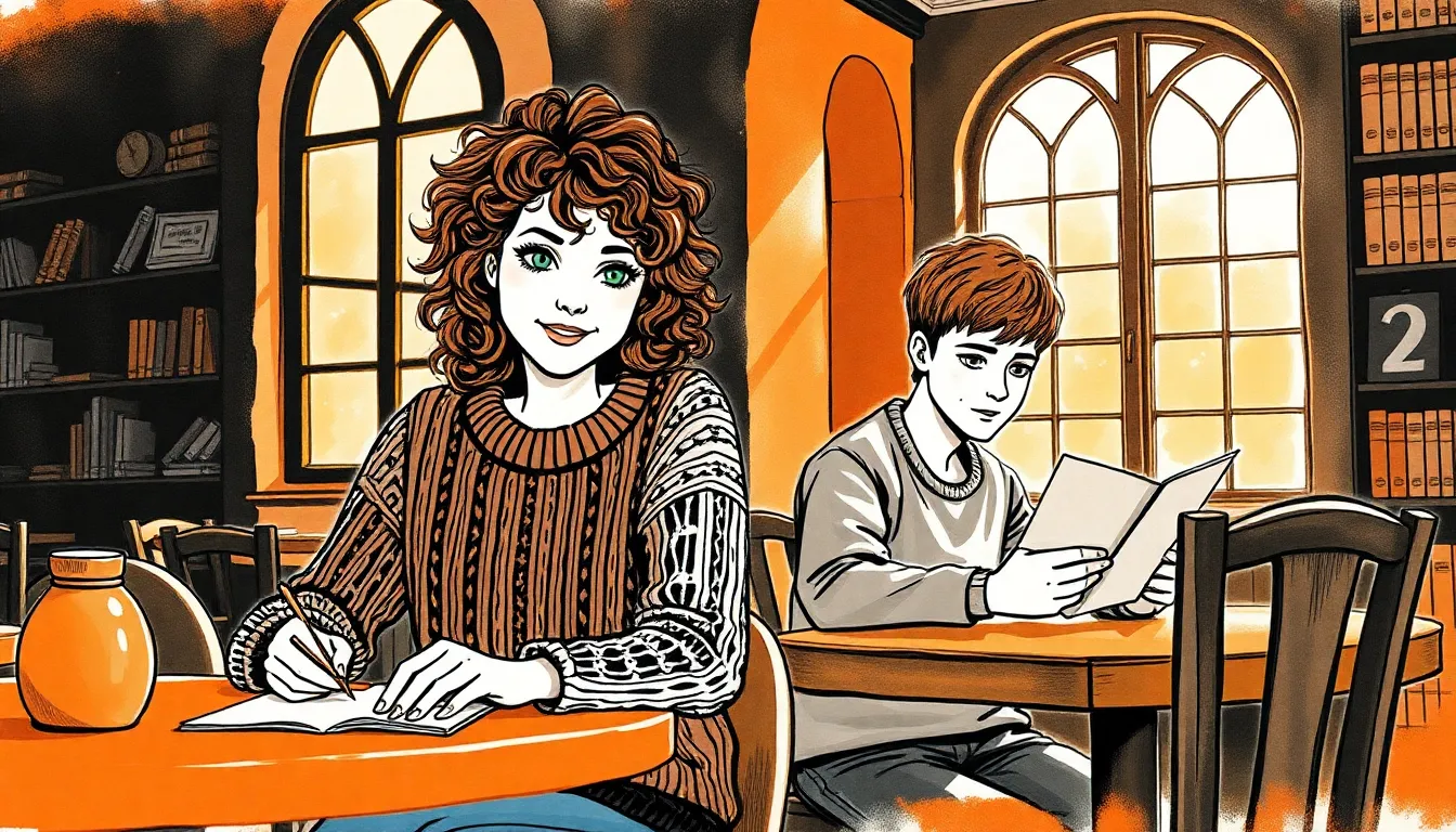 Emma et Lucas découvrant la beauté du quotidien à travers leurs lettres