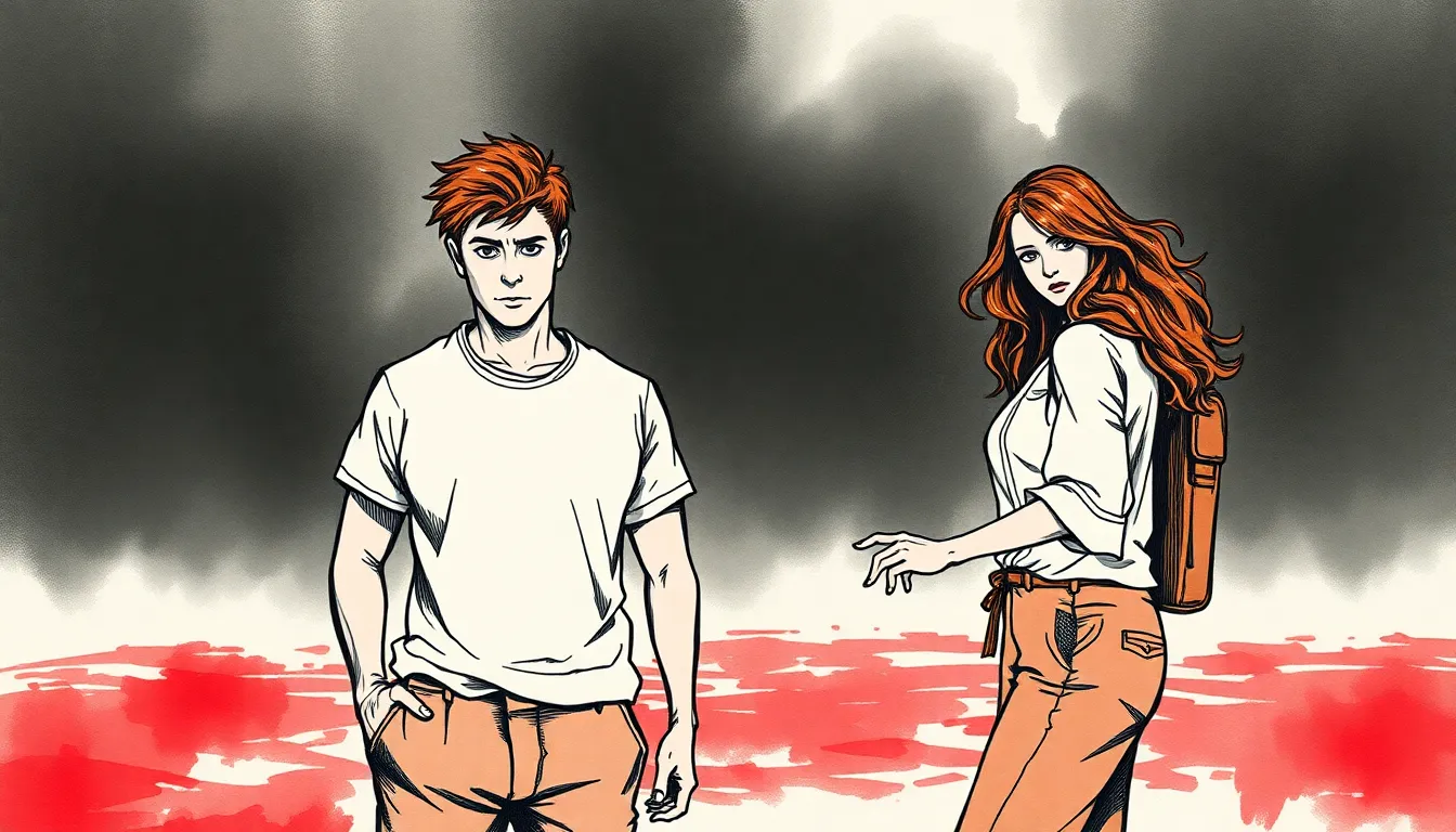Alex et Emma sur l'île, tension palpable et mystère profond