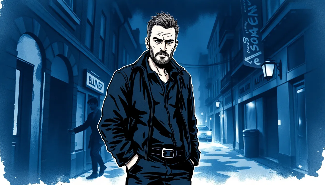 Illustration d'Alexandre quittant son appartement en pleine nuit