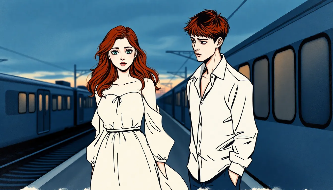 Emma et Julien à la gare, un au revoir chargé de mélancolie et d'espoir