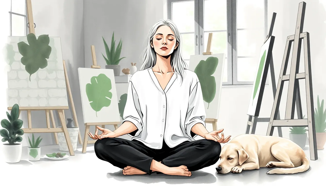 Illustration de Au cœur de l'introspection : les couleurs du silence