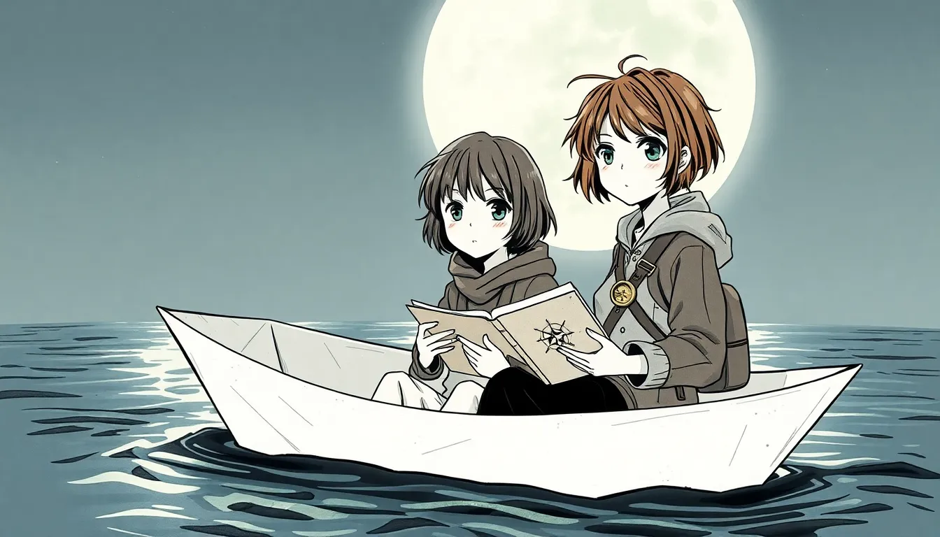 La barque de papier et la nuit de pleine lune