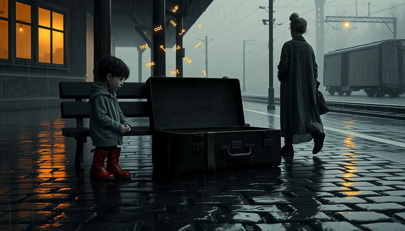 La valise sous le banc