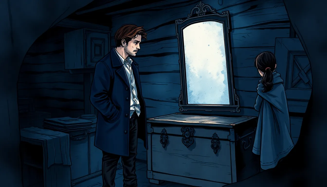 Illustration du miroir ancien découvert par Antoine Morel