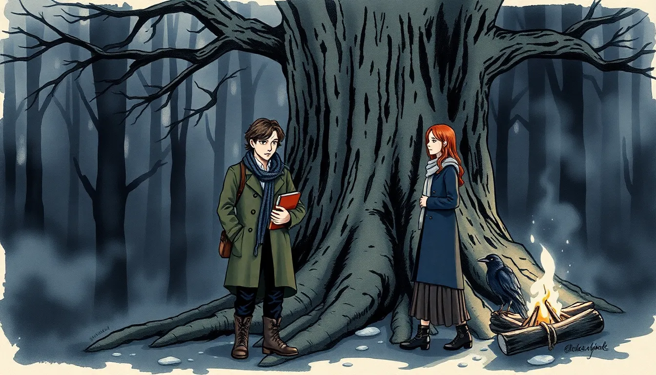 Illustration des premières nuits dans la forêt silencieuse