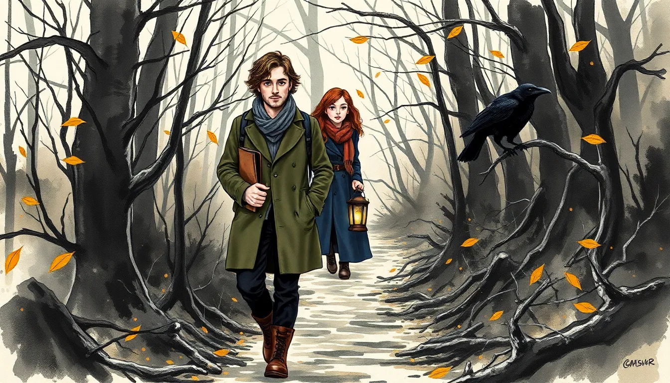Illustration du sentier des objets oubliés et des dettes