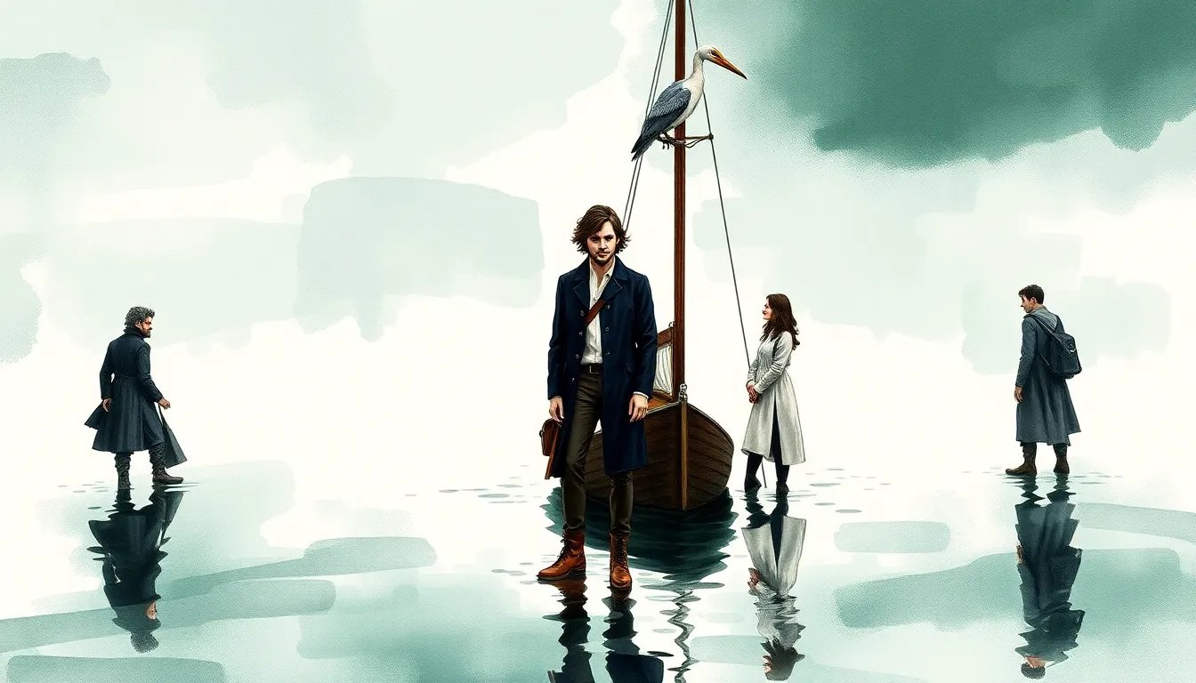 Illustration de reflets humains sur la mer des Songes