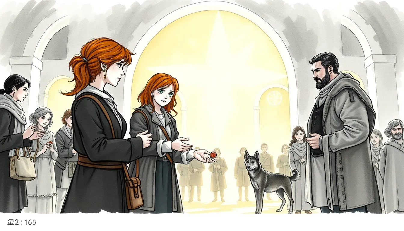 Illustration des Portes de l'Aurore et de l'échange symbolique entre communautés