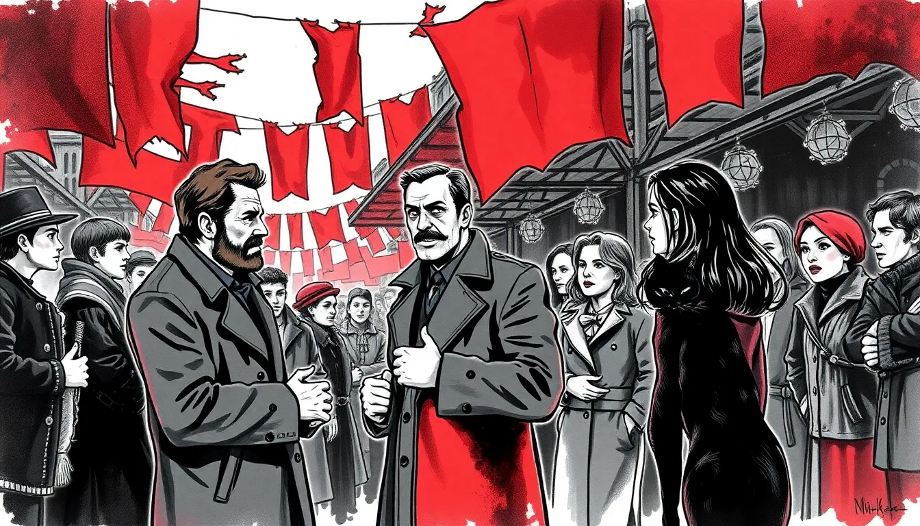 Illustration de l'affrontement au marché des souhaits