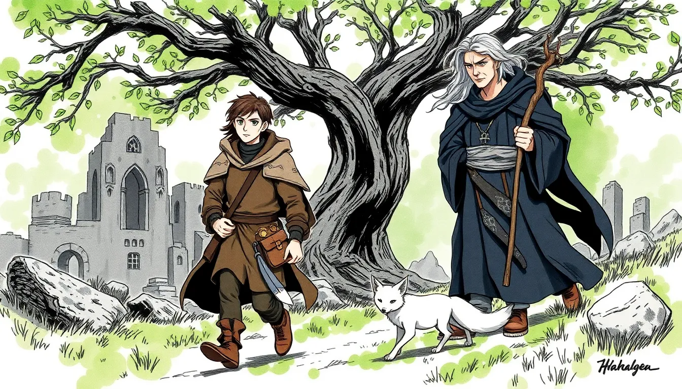 Illustration du Voyage vers l'Arbre des Mots Oubliés